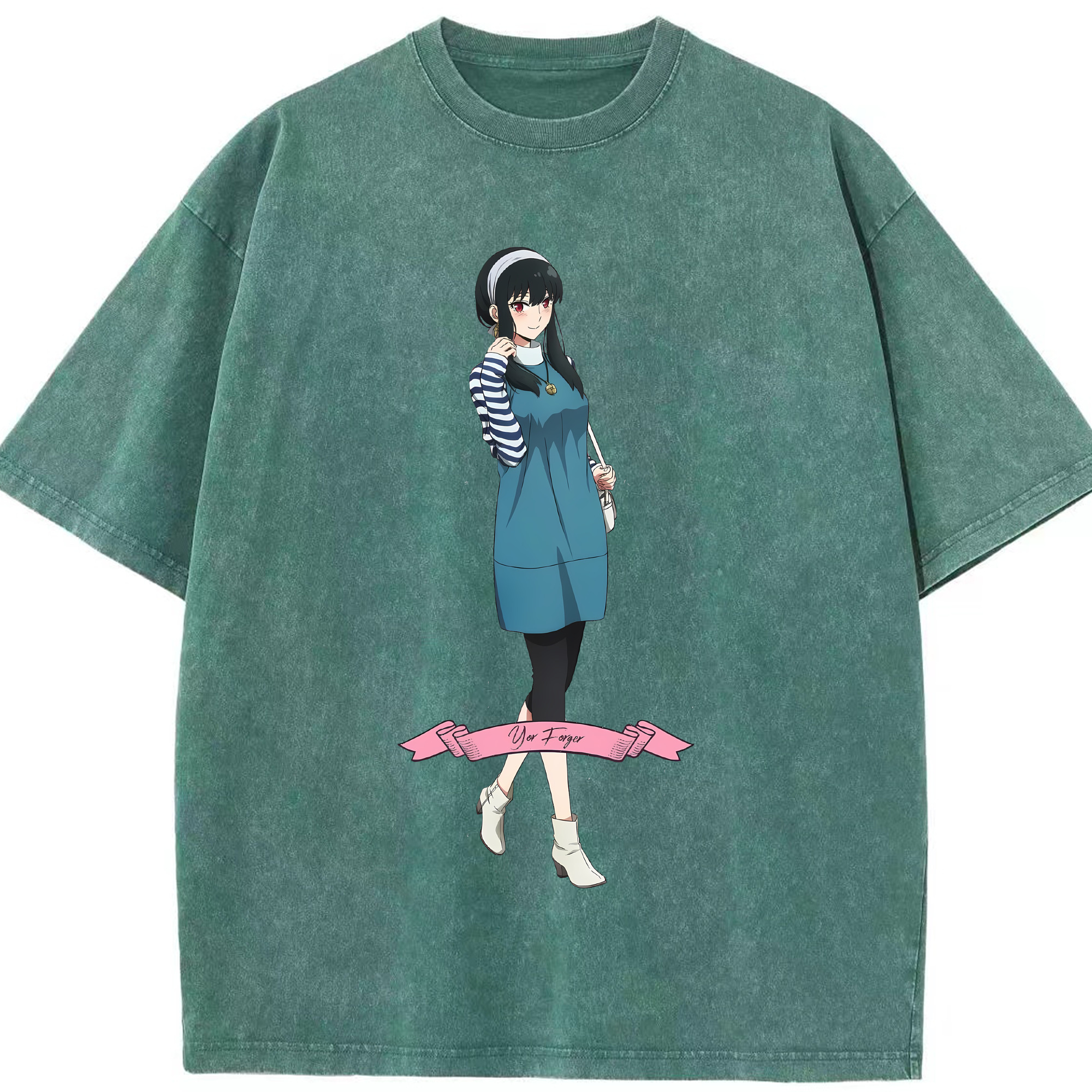 （画像用） SPY×FAMILY间谍家家酒 綿100% ヴィンテージ風 半袖Tシャツ（フロントプリント）